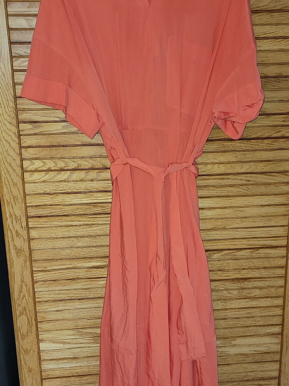 Vince Coral V-Neck Dress
